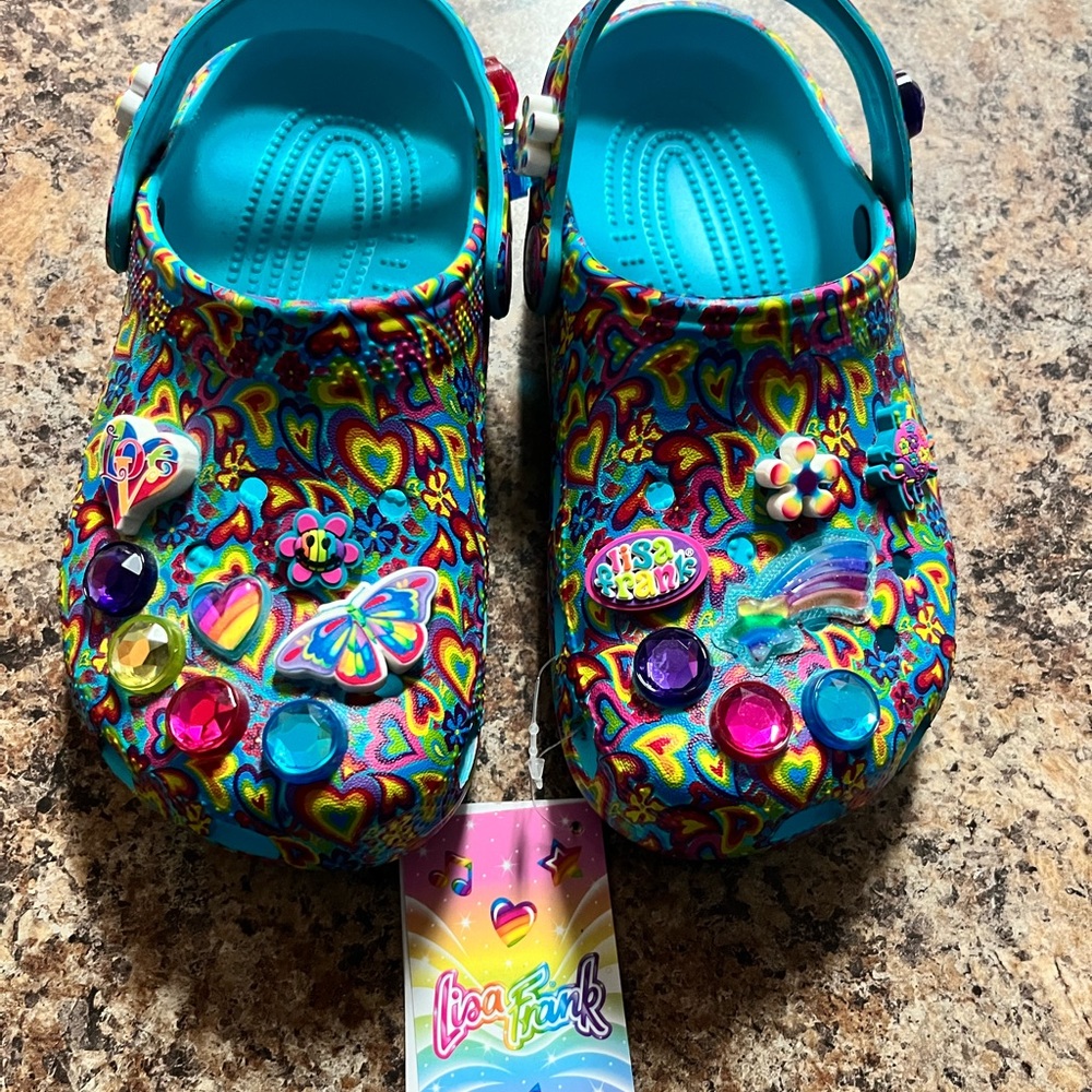 Crocs (Lisa Frank edition)